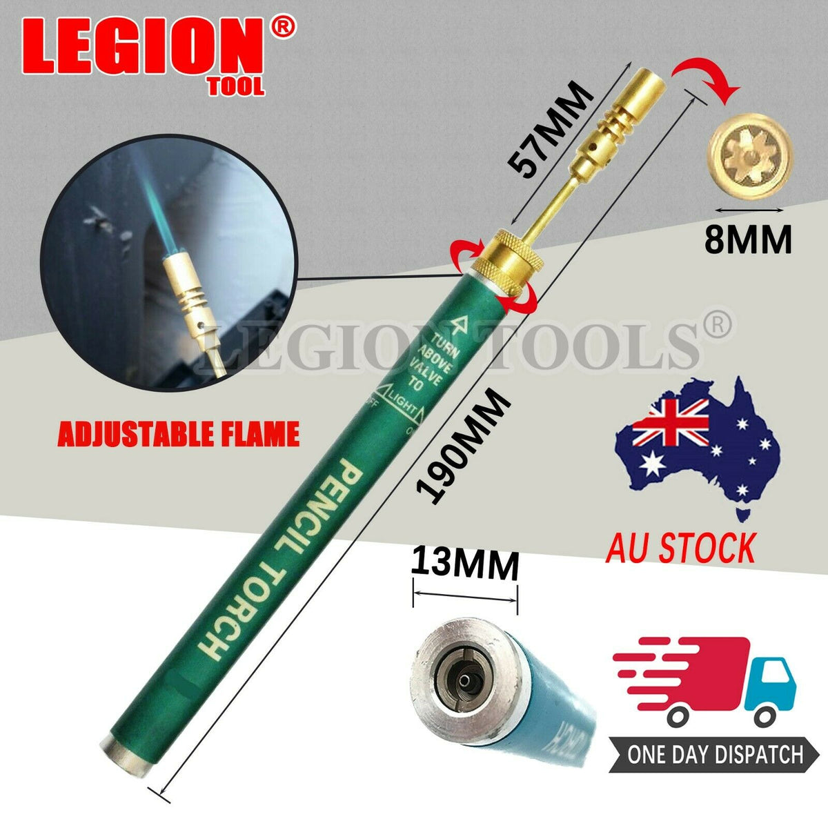 Butane Gas Refillable Pencil Torch 1PC Legion Warehouse