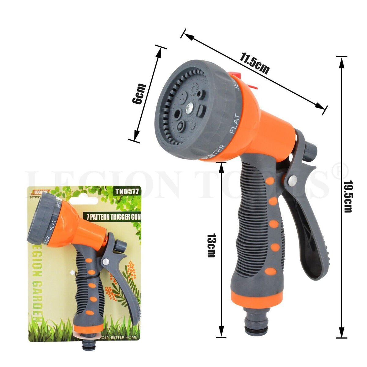 Hose Trigger Nozzle 7 Pattern Trigger Gun Legion Warehouse