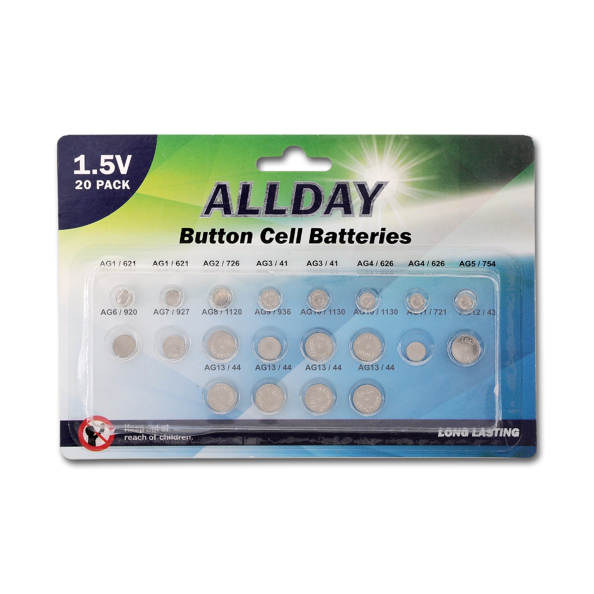 Assorted ALKALINE BUTTON CELLS Batteries Legion Warehouse