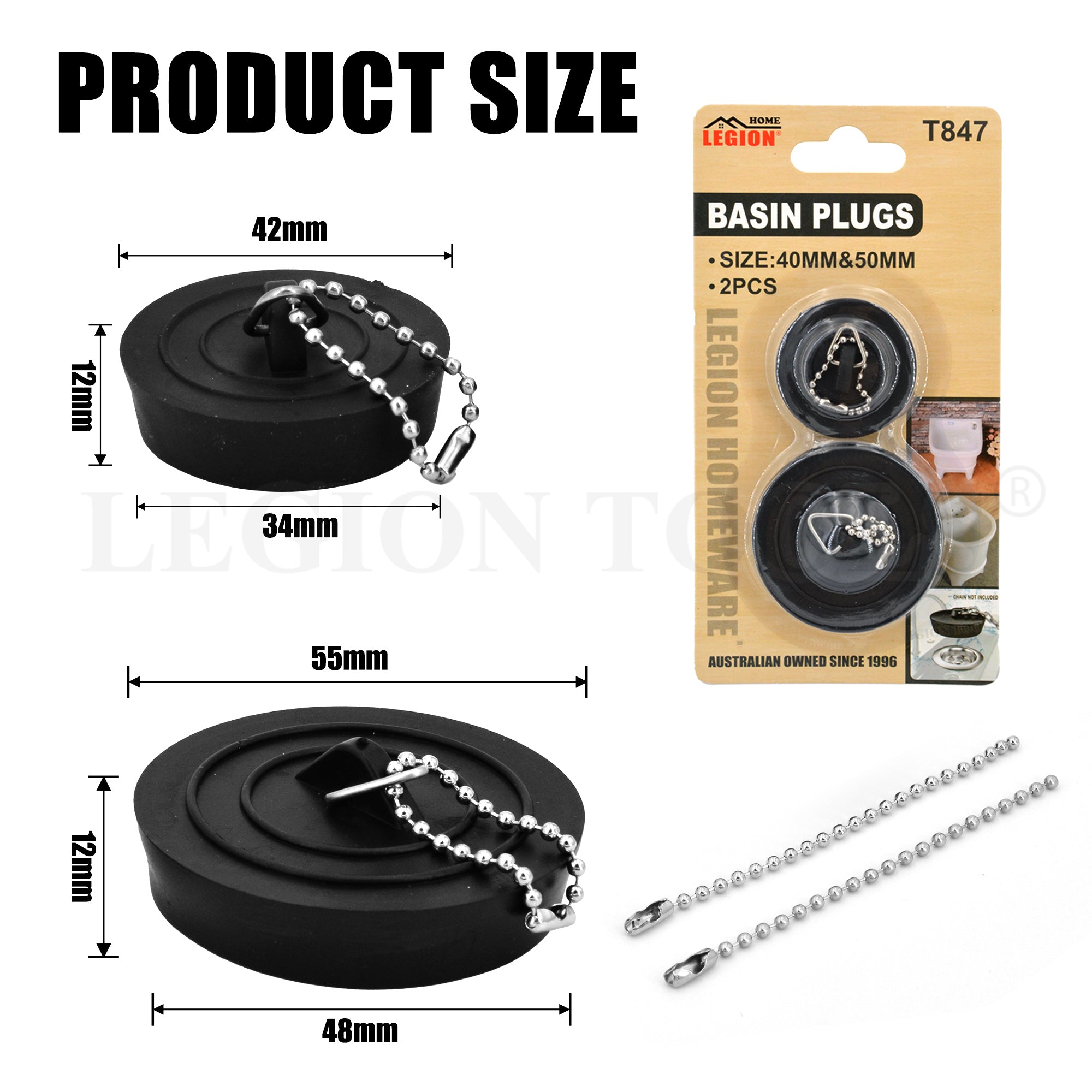 Rubber Basin Plug – Legion Warehouse