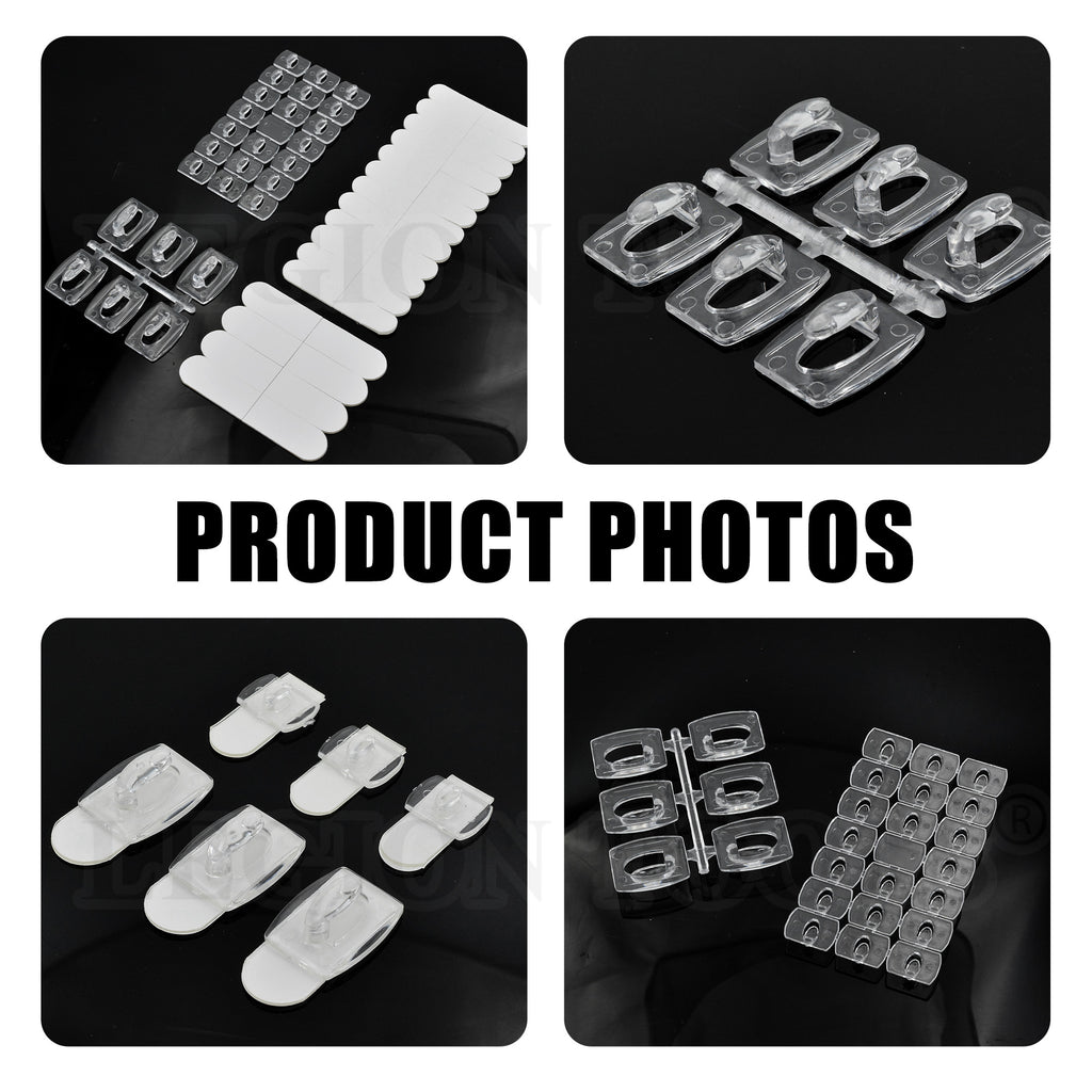 Clear Decorating Clips Self Adhesive – Legion Warehouse