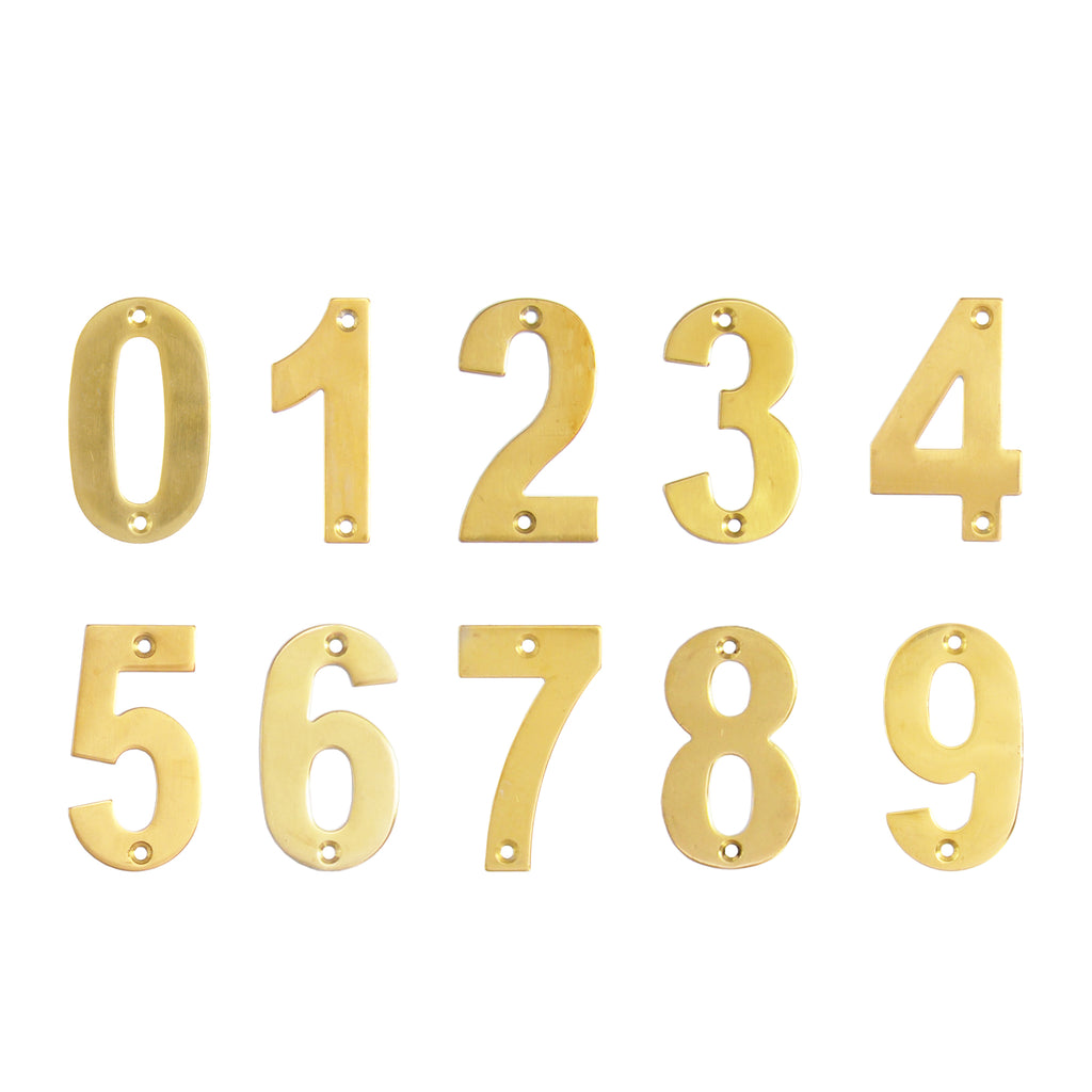 House Number with Screws
