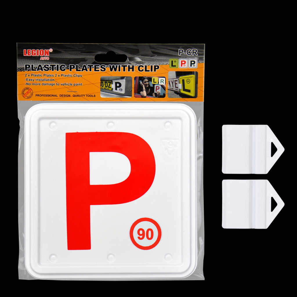 Plastic Red P Plate 2PCS