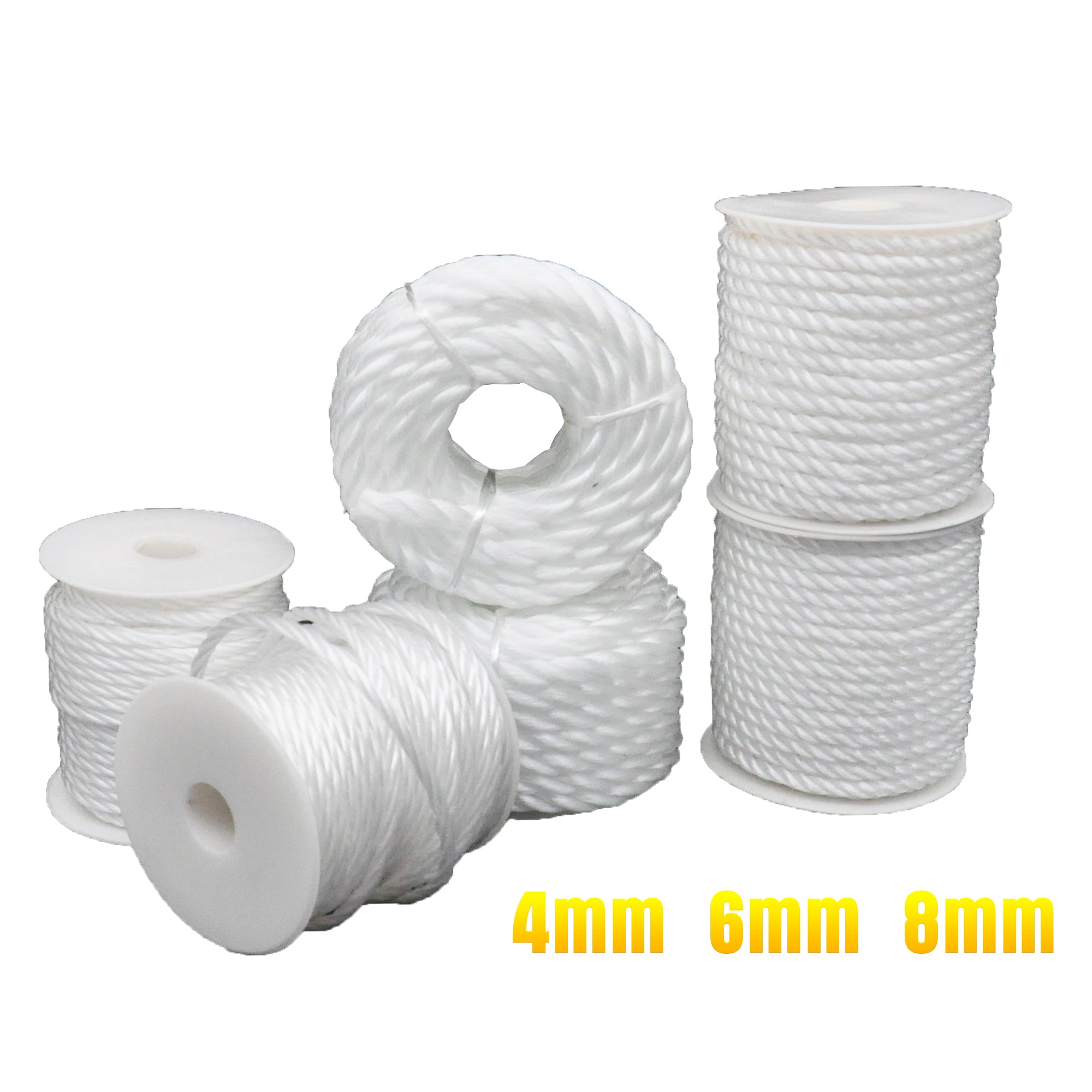 White Poly Rope White Poly Rope 4 Sizes – Legion Warehouse