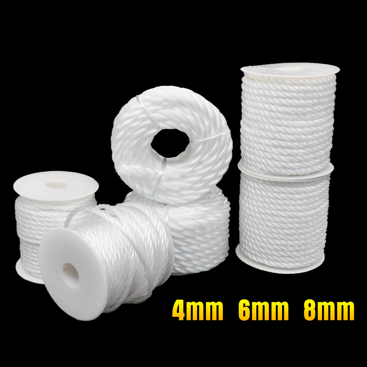 White Poly Rope White Poly Rope 4 Sizes – Legion Warehouse