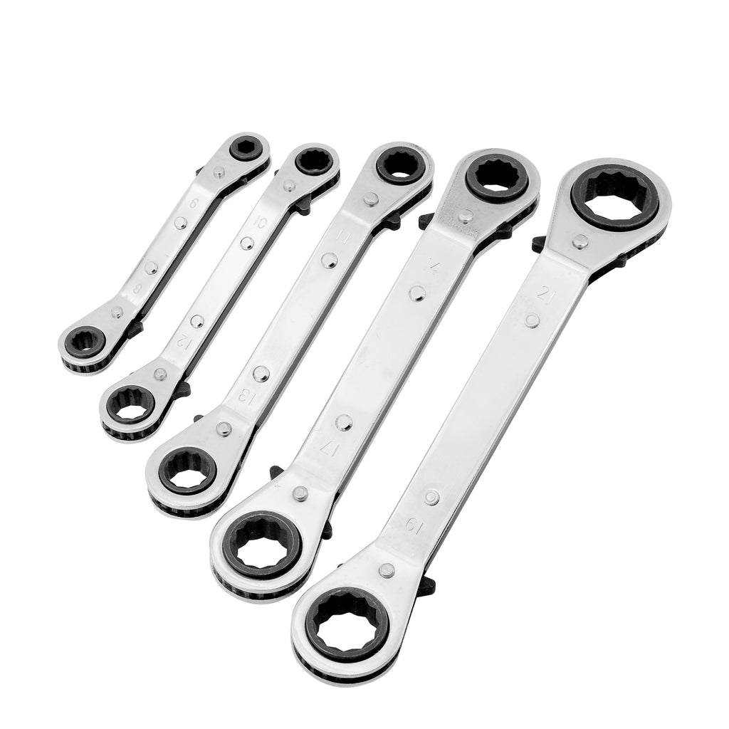 Ratchet Ring Spanner Set 6-21mm