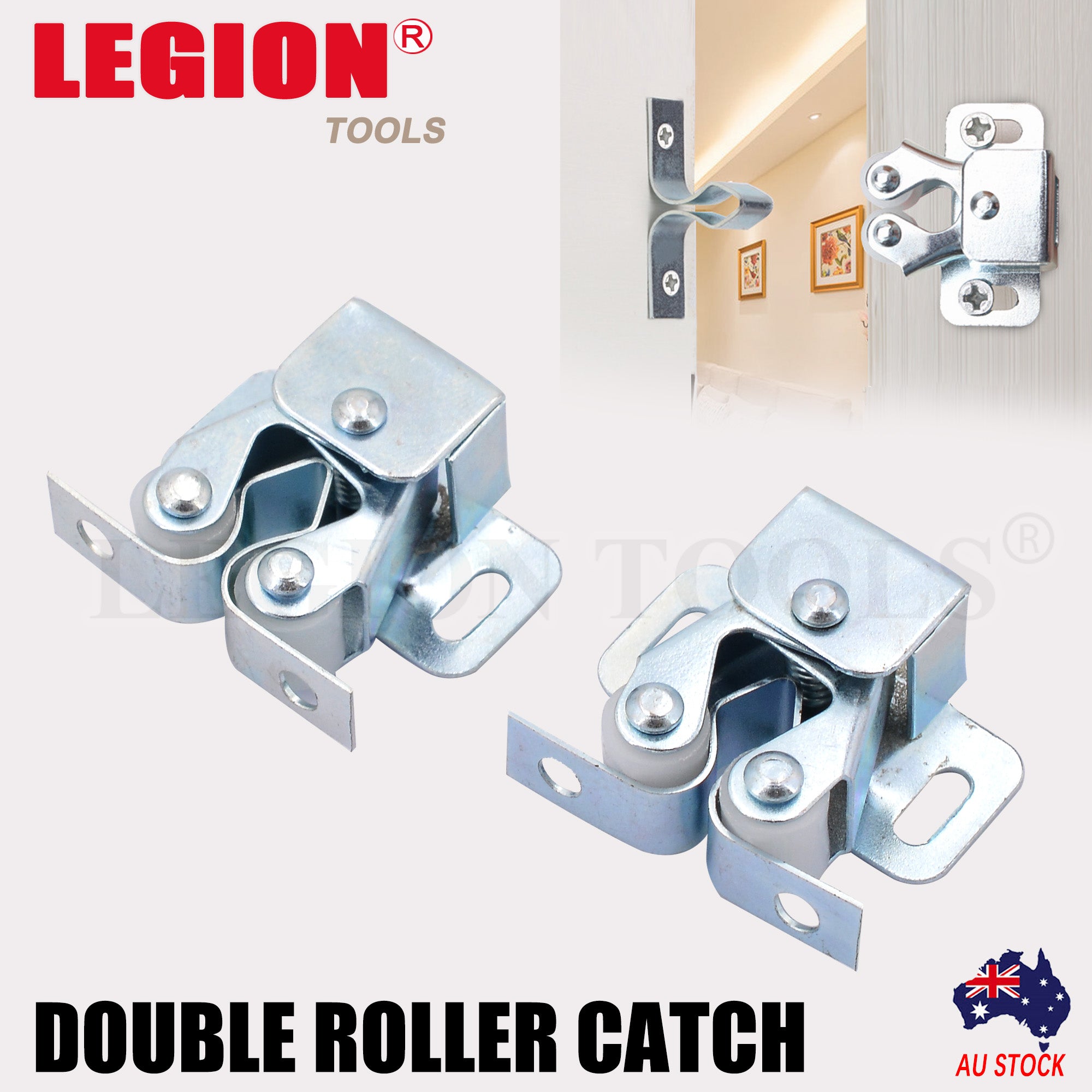Screw On Double Roller Catch Bronzed - Roller Catches - Components