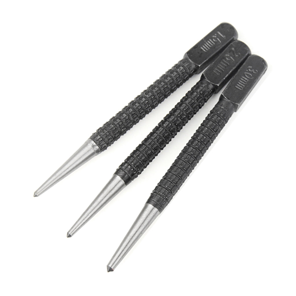 Round Head Centre Punch Set 3PCS