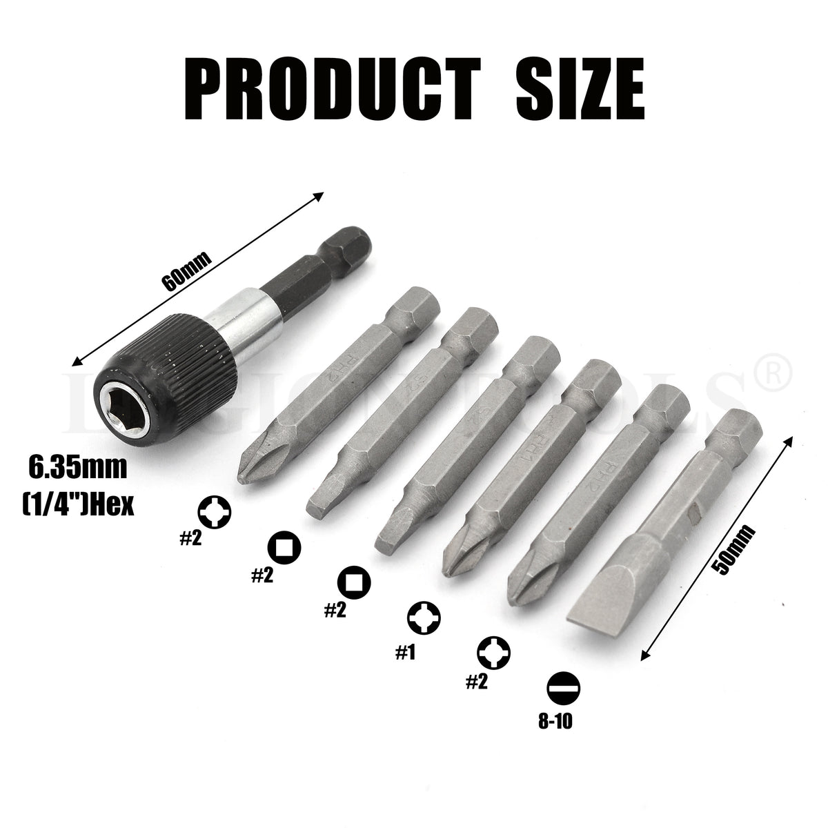 Screwdriver Extension Bit Set Legion Warehouse