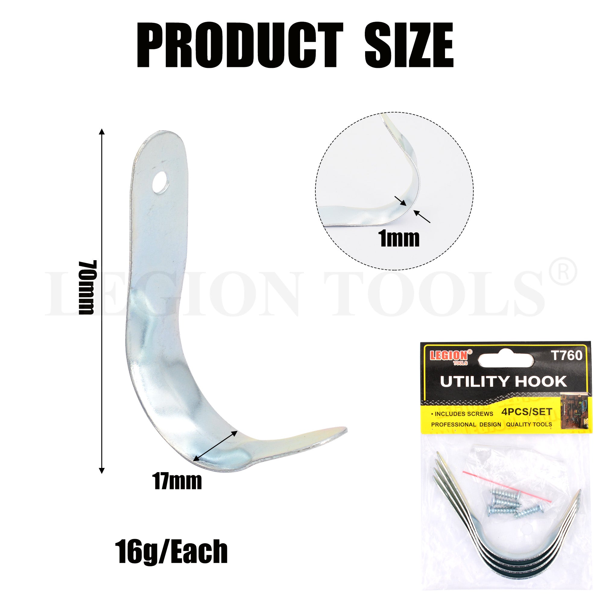 Wall Mount Hooks Legion Warehouse