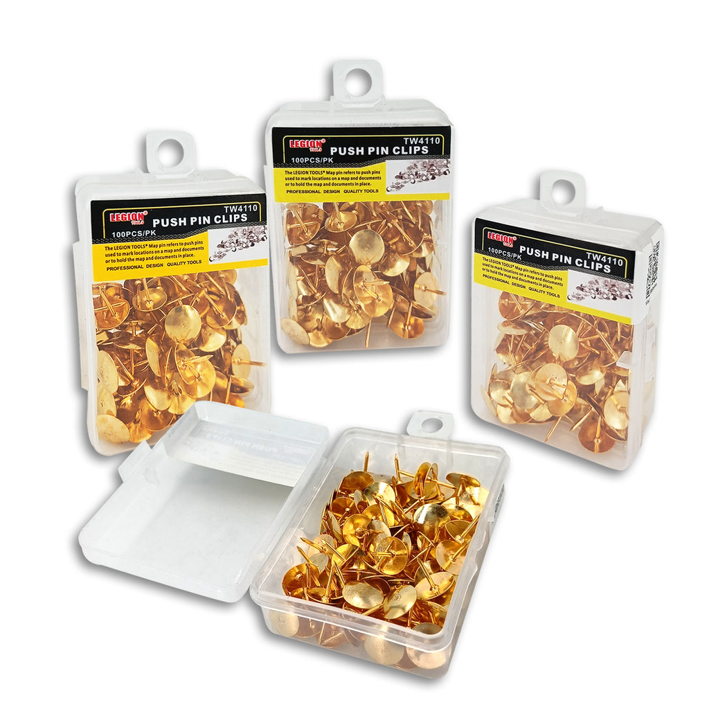Push Pin Clip Thumb Tacks With Case 100PCS/PK