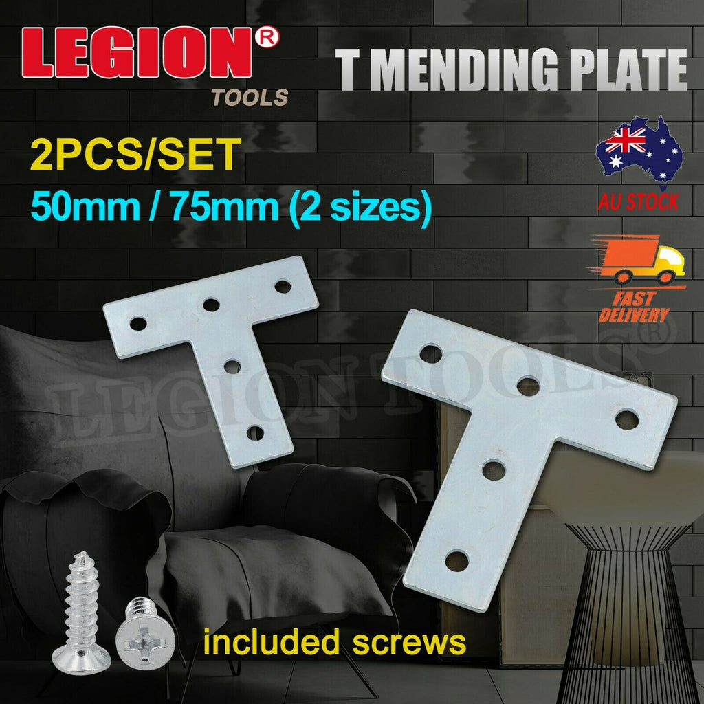 T Type Mending Plate 50/75mm 2PCS