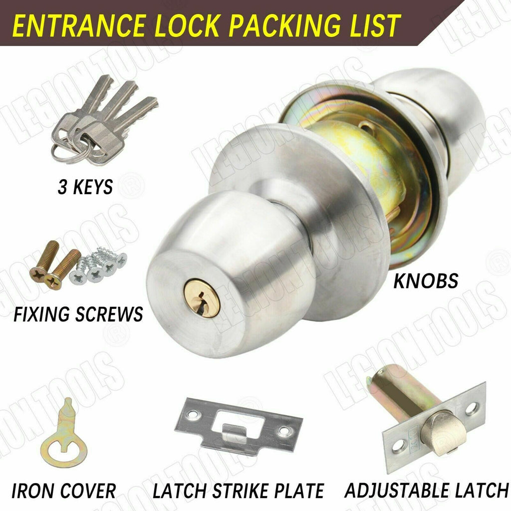 Stainless Steel Entrance/Privacy Door Lock
