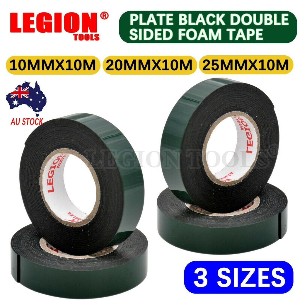 Plate Black Double Sided Foam Tape 3 Sizes