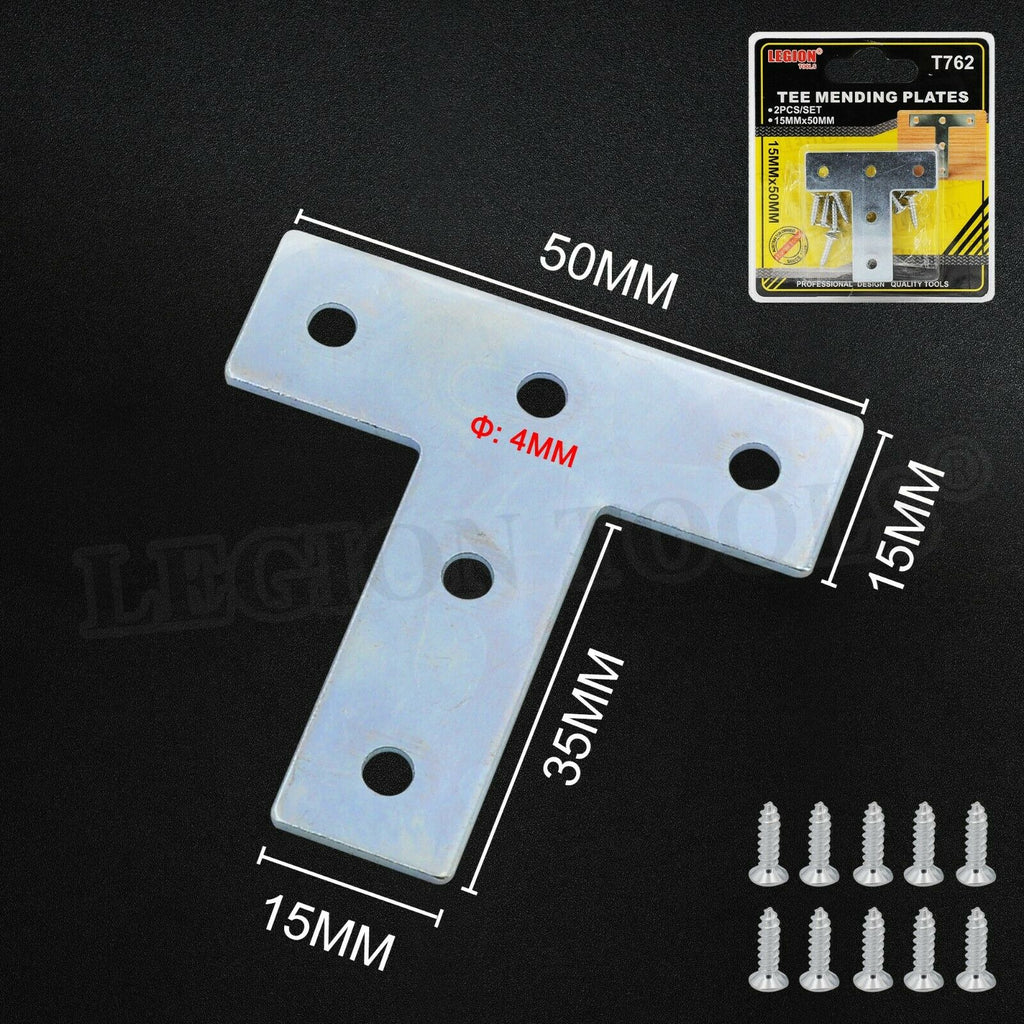 T Type Mending Plate 50/75mm 2PCS