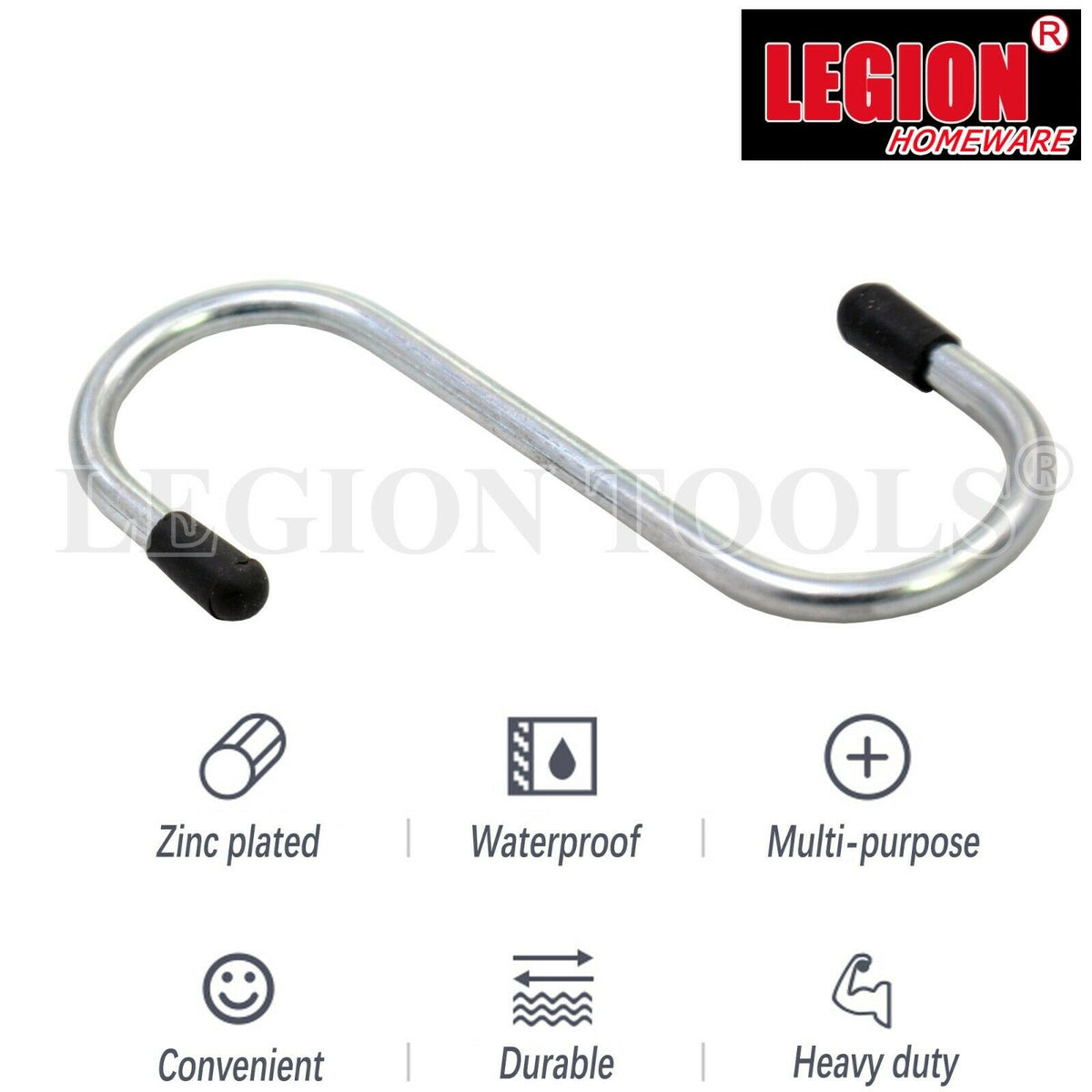 Steel S Shape Hook 3.5MM x 70MM – Legion Warehouse