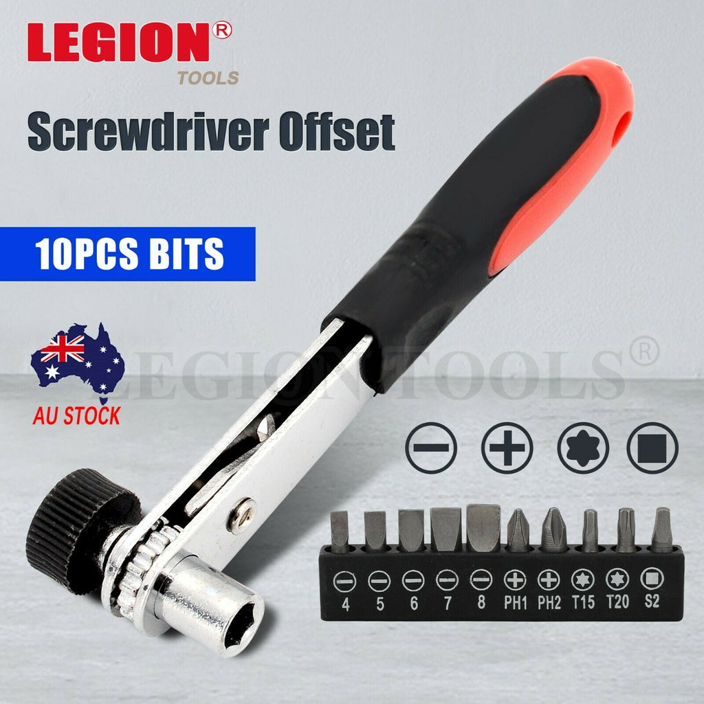 Offset Screwdriver Set 10PCS Bits