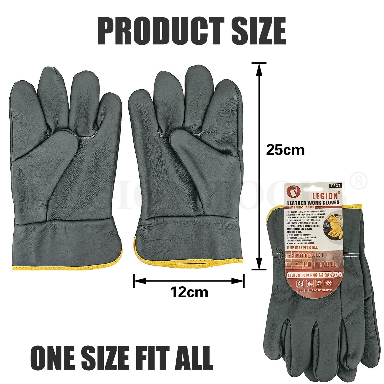 Legion Tools Premium Leather Safety Work Gloves – Legion Warehouse