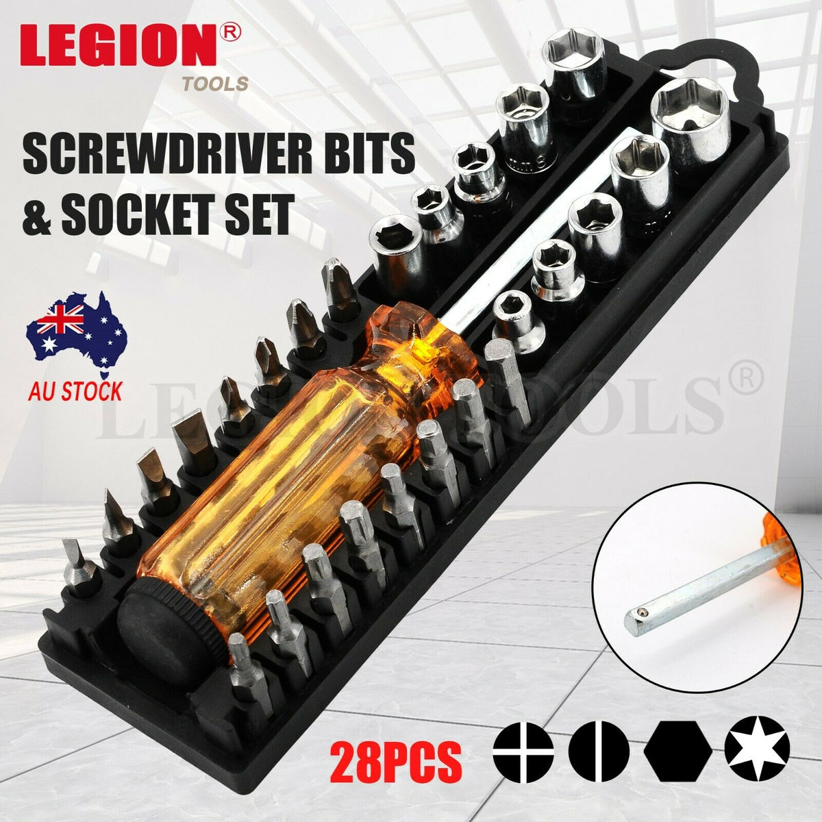 Screwdriver Bits & Socket Set 28PCS – Legion Warehouse